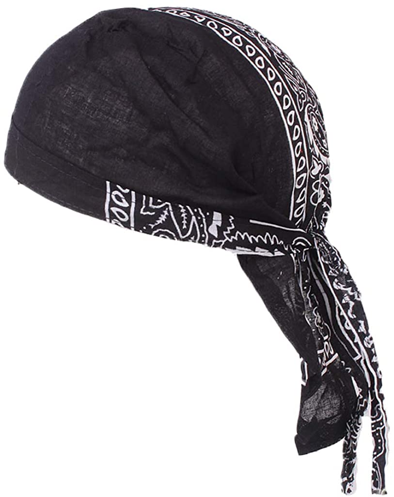 Cotton Durag Women Men Du-Rag Chemo Hat 