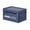 Navy, variant on Outdoor Camping Storage Box - Side Opening Foldable Plastic Storage Box for Vehicle Trunk and Camping Gear Organizer - Durable, Compact Storage Solution