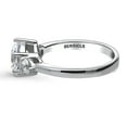 thumbnail image 3 of BERRICLE Sterling Silver 3-Stone Wedding Engagement Rings 2 Carat Round Cut Cubic Zirconia CZ Ring for Women, Rhodium Plated Size 4.5, 3 of 12