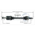 thumbnail image 4 of TrakMotive Arbre d'Essieu CV TO-8015 Prime; Remplacement de l'Oem, 4 of 5