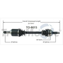 CV Axle Shaft Fits select: 1998-2001 TOYOTA AVALON, 1998-2000 TOYOTA SIENNA