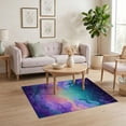 thumbnail image 3 of ODIKA Galaxy Pink Tie Dye Kawaii Mermaid Border Shaped Pet Friendly & Kids Safe Play for Playroom, Bedroom, Reading Nook, 3 of 7