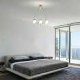 thumbnail image 5 of Willow 20 in. 3-Light Indoor Brass Finish Chandelier with Light Kit, 5 of 5