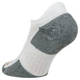 thumbnail image 3 of Fila No Show Tab Unisex Socks Size XL, Color: White/Grey, 3 of 3