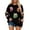 Black, variant on Womens Sweatshirts Christmas Sequin Sleeves Sequin Print Long Sleeve Sweater Clothes Black S