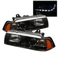 thumbnail image 1 of For 92-99 BMW 328is E36 2dr. Sonar DRL LED Projector Headlights (Black) YD-PRO-BMWE36-2D-DRL-BK, 1 of 2