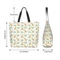 thumbnail image 4 of Kdxio Giraffe And Elephant Casual Tote Bags Women Big Capacity Shoulder Bag for Women Travel Shoulder Bags Handbags, 4 of 6