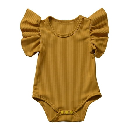 

QIPOPIQ Rompers for Baby Girls Clearance Newborn Romper Clothes Set Baby Girl Cotton Short Sleeve Kids Infant Bodysuit