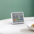 thumbnail image 4 of ATuMan TH1 Hygrometer Indoor LCD Display Temperature Humidity Monitor with Clock Portable Thermometer Humidity Meter for Home Room, 4 of 9