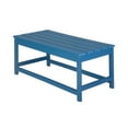 thumbnail image 6 of WestinTrends Malibu 3-PC Outdoor Patio Plastic Adirondack chair set with Coffee table ( 2 seater ), Pacific Blue, 6 of 12