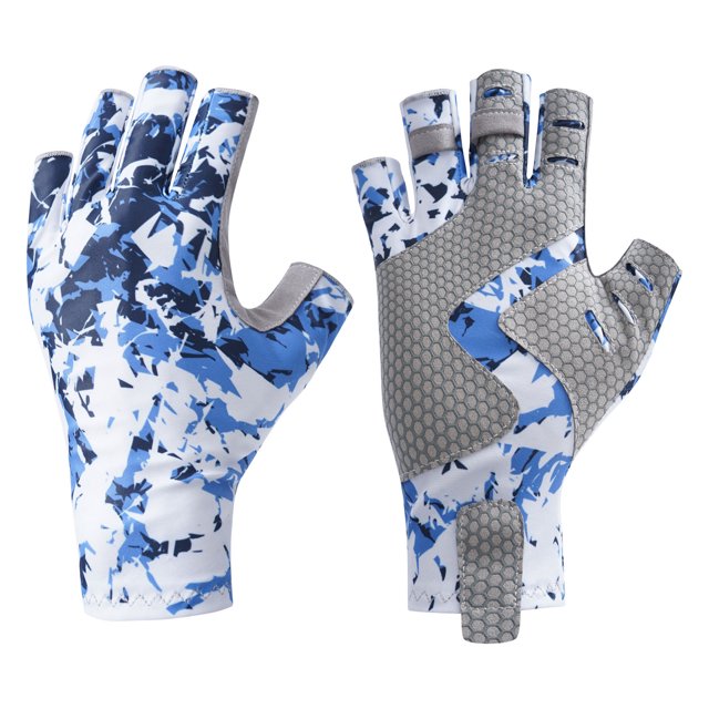 CSChome Accessoires de Pêche Gants de Pêche 1 Paire Super Doux Haute Élasticité Résistant à l'Usure Protection anti-UV Équipement de Camping