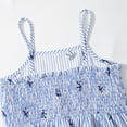 thumbnail image 6 of Ymyiu Summer Travel Outfits for Girl Toddler Baby Girl Clothes Summer Outfits Cute Button Ruffle Camisole Pants Set Size 9-10 Years(Light Blue, 9-10 Years), 6 of 7