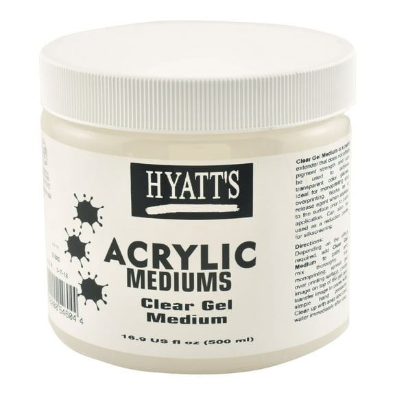 Hyatt's Acrylic Clear Gel Medium, 16 Ounce Bottle, 1 Each