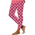 thumbnail image 4 of AOOCHASLIY Christmas Leggings for Women - Comfy Festive Holiday Themed High and Mid Waisted Fall Winter Leggings, 4 of 5