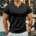 thumbnail image 5 of Camisetas para hombre, camiseta de secado rápido para hombre, camiseta lisa sin logotipo, camiseta lisa para gimnasio, cuello en V, ropa de verano barata y de alta calidad S, 5 of 5