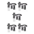thumbnail image 1 of Injueey RV Screen Door Plastic Right Parts Accessories Hand Camper Set Hardware Gaskets Handle Replacement Touring Type2, 1 of 6