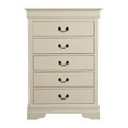 thumbnail image 5 of Glory Furniture Louis Phillipe 5 Drawer Chest in Beige, 5 of 8