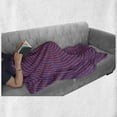 thumbnail image 6 of Psychedelic Soft Flannel Fleece Blanket, Hypnotic Spiral Pattern Spell Theme Optic Illusion Effect Retro Illustration, Cozy Plush for Indoor and Outdoor Use, 70" x 90", Violet Orange, by Ambesonne, 6 of 6
