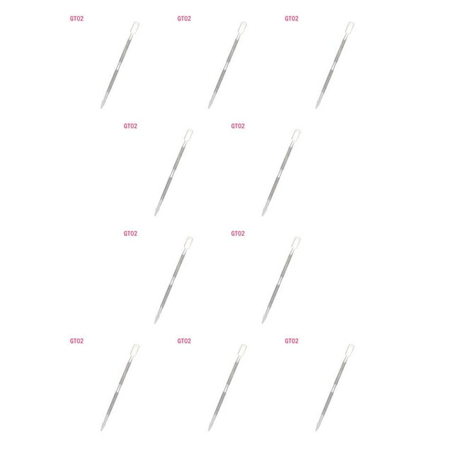 Vogacara Empujador de cutículas de uñas Kit de herramientas removedor de esmalte de uñas de doble extremo Cortador de manicura de acero inoxidable, GT02 10piezas Vogacara CBP154402