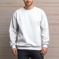 thumbnail image 2 of Men's 100% Cotton Crew Neck Sweatshirt Loose Soft Basic Pullover Sweatshirt, 2 of 15