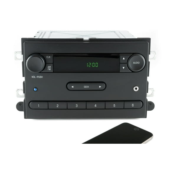 Restored Ford 200708 F150 AMFM Receiver w Aux Input & Bluetooth Upgrade 7L3T18K810AD (Refurbished)