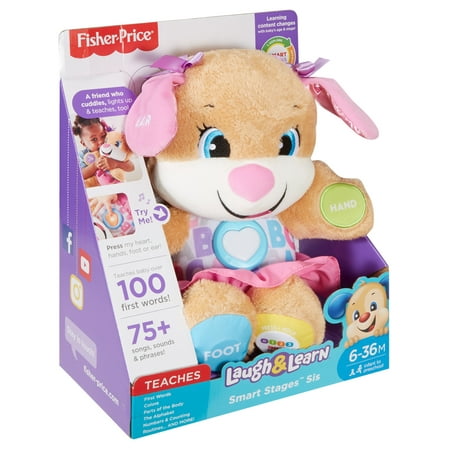 Fisher-Price - Laugh & Learn Smart Stages Sis Plush Toy - Brown