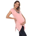 thumbnail image 2 of White Mark Women's Maternity Embellished Tunic Top, 2 of 5