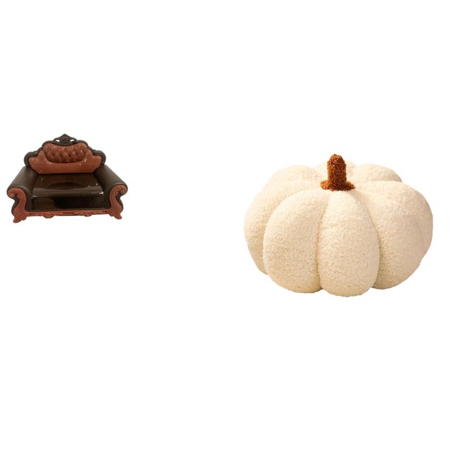 Cojín Decorativo De Peluche Con Forma De Calabaza En Miniatura Para Sofá O Silla, Accesorio DIY Para Micropaisaje, Habitación, Cama, Dormitorio, Regalo Decorativo.