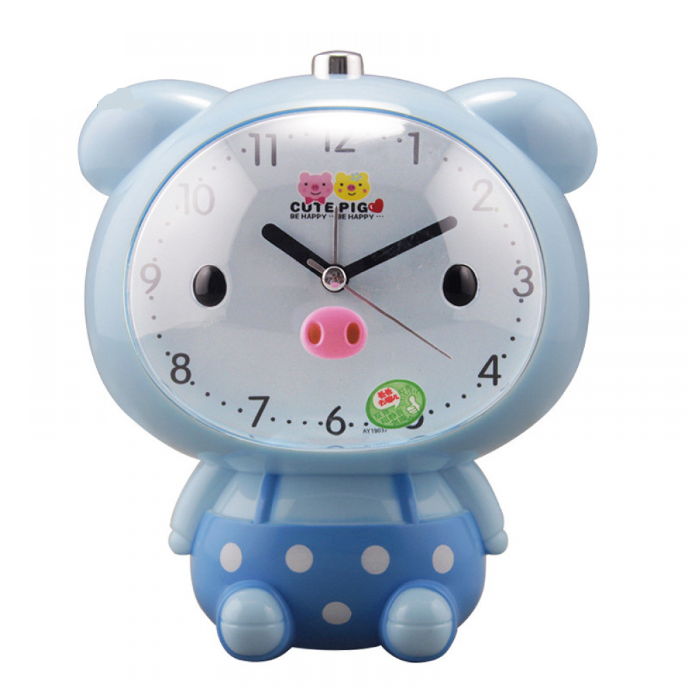 TIMPCV Alarm Clocks For Bedrooms, Cartoon Alarm Clock Piggy Pig Clock