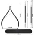 thumbnail image 4 of Cuticle Nippers, 4 in 1 Cuticle Grooming Kit with Cuticle Cutter, Professional Stainless Steel Manicure Pedicure Tools for Nails and Toenails (Rose Gold), 4 of 4