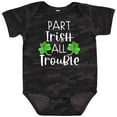 thumbnail image 3 of Inktastic Part Irish All Trouble St. Patrick's Day with Green Clovers Boys or Girls Baby Bodysuit, 3 of 5