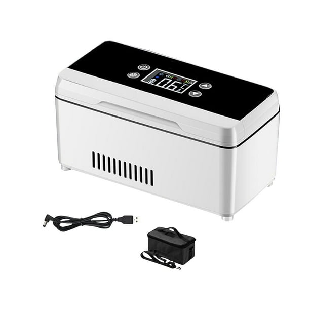 Naja de viaje de la pluma de insulina Organizador Refrigerada de la caja de almacenamiento Refrigerador mini refrigerador para viajar a casa vida diaria Botón de presentación
