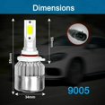 thumbnail image 2 of For Toyota RAV4 2006 2007 2008 2009-2012 LED Headlights High Low Fog Light Bulbs, 2 of 5