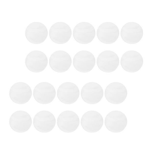 Round Badge Cover Pin Protector Clear Badge Holders Suitable For Gift Giving Collectible Item Transparent 8.30X8.30X0.10cm 20Pack