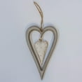 thumbnail image 3 of Set of 6 Wooden Heart In A Heart Ornament, 3 of 3