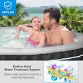 thumbnail image 4 of Costway 4-Person Inflatable Hot Tub Portable Outdoor Bubble Jet Leisure Massage Spa Gray, 4 of 8