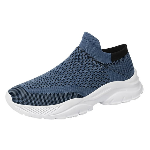 adviicd Men'S Walking Shoes Men'S Running Shoes Non Slip Shoes Fashion Sneakers Athletic Sports Work Shoes Blue,46