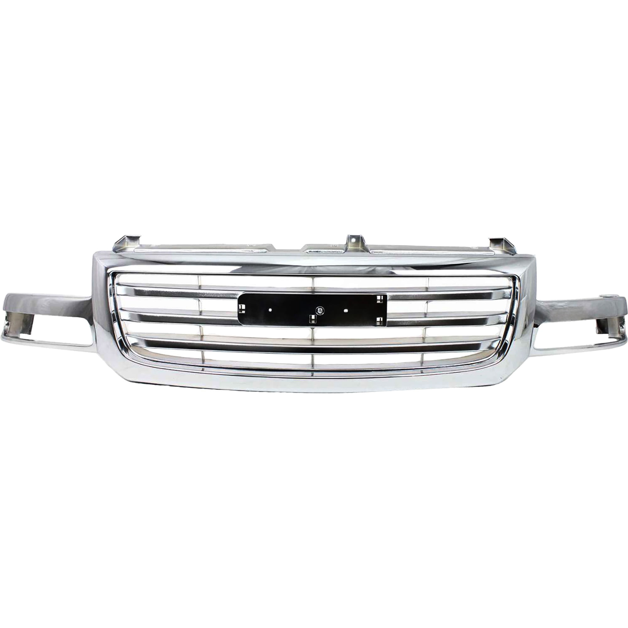 For 03-07 Sierra Pickup Truck Front Grille Grill Assembly Chrome Shell & Insert
