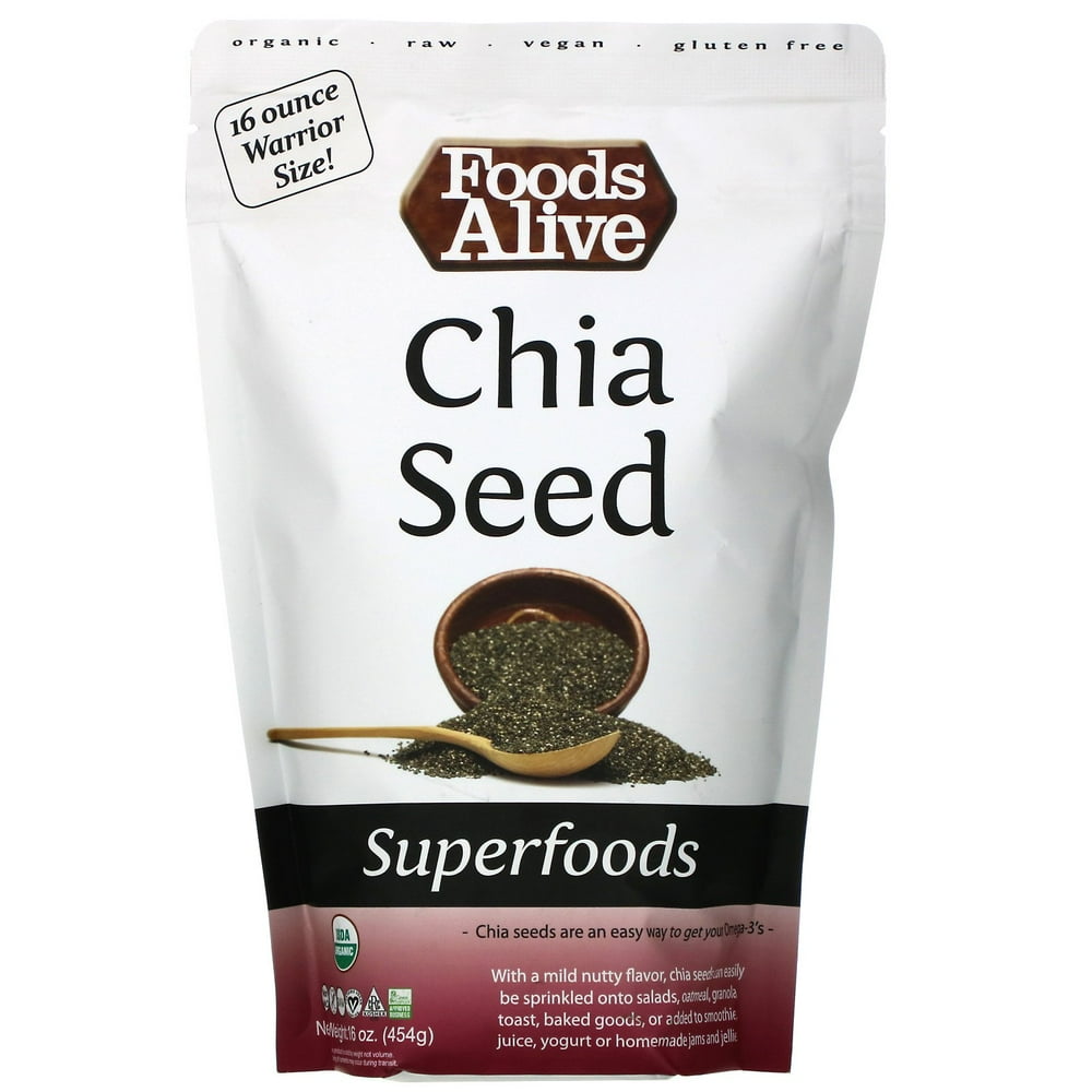 Foods Alive Organic Chia Seeds, 16 Oz