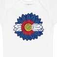 thumbnail image 4 of Inktastic Colorado Flag Sunflower Boys or Girls Baby Bodysuit, 4 of 5
