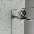 thumbnail image 3 of JERFIT Frameless Sliding Shower Door with Soft Close, Brushed Nickel, Anti-Explosion & Nano Easy-Clean Glass for Bathroom, 3 of 7