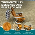 thumbnail image 6 of Bliss Hammocks Aluminum Beach Chair with Detachable Cooler Bag, 5 Reclining Positions, 275 lb. Capacity (Amber Leaf), 6 of 13