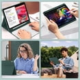 thumbnail image 5 of Detachable Bluetooth Keyboard Cover for iPad 11 Gen A16 11" 2025 / iPad 10 Gen 10.9" 2022, Slim Folio Case with Apple Pencil Slot,Dark Green, 5 of 8