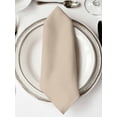 thumbnail image 2 of Cloth Napkins Set of 4 - 20x20 Inches, Pure Light Khaki Washable Reusable Table Napkins, Simple Solid Color Soft & Absortbent Dining Napkin for Party Wedding Hotel Restaurant, 2 of 8