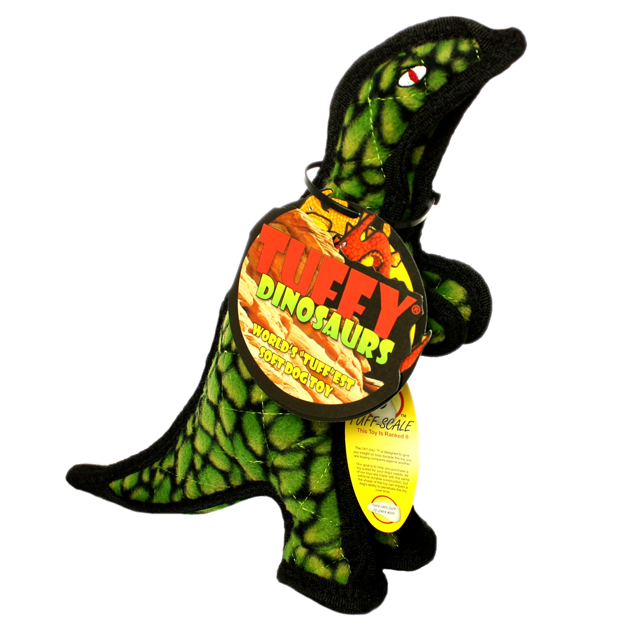 Tuffy Jr Dinosaur T-Rex Durable Plush Dog Toy