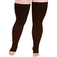 thumbnail image 2 of YEKEYI Plus Size Knit Leg Warmer Women Thick Thigh High Boot Extra Long Large Socks, 2 of 6