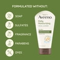thumbnail image 4 of Limpiador facial Aveeno, hidratante diario para piel seca, 150 ml, 4 of 7