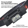 thumbnail image 4 of Foqnuq Bright LED Headlamp Rechargeable USB 800 Lumens 1500mAh Battery Lightweight 60° Adjustable IPX4 Waterproof for Outdoor Night Activities, 4 of 9