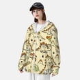 thumbnail image 4 of Picia Cartoon Dinosaurs Women's Men's UPF 50+ Sun Protection Hoodie Shirt Long Sleeve SPF Fishing Outdoor UV Hiking Lightweight Shirts-X-Large, 4 of 9