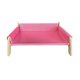 thumbnail image 1 of Hamaca para gatos, cama estable y cómoda con funda extraíble, silla tipo sofá de madera para gatos. Rosa, 1 of 9